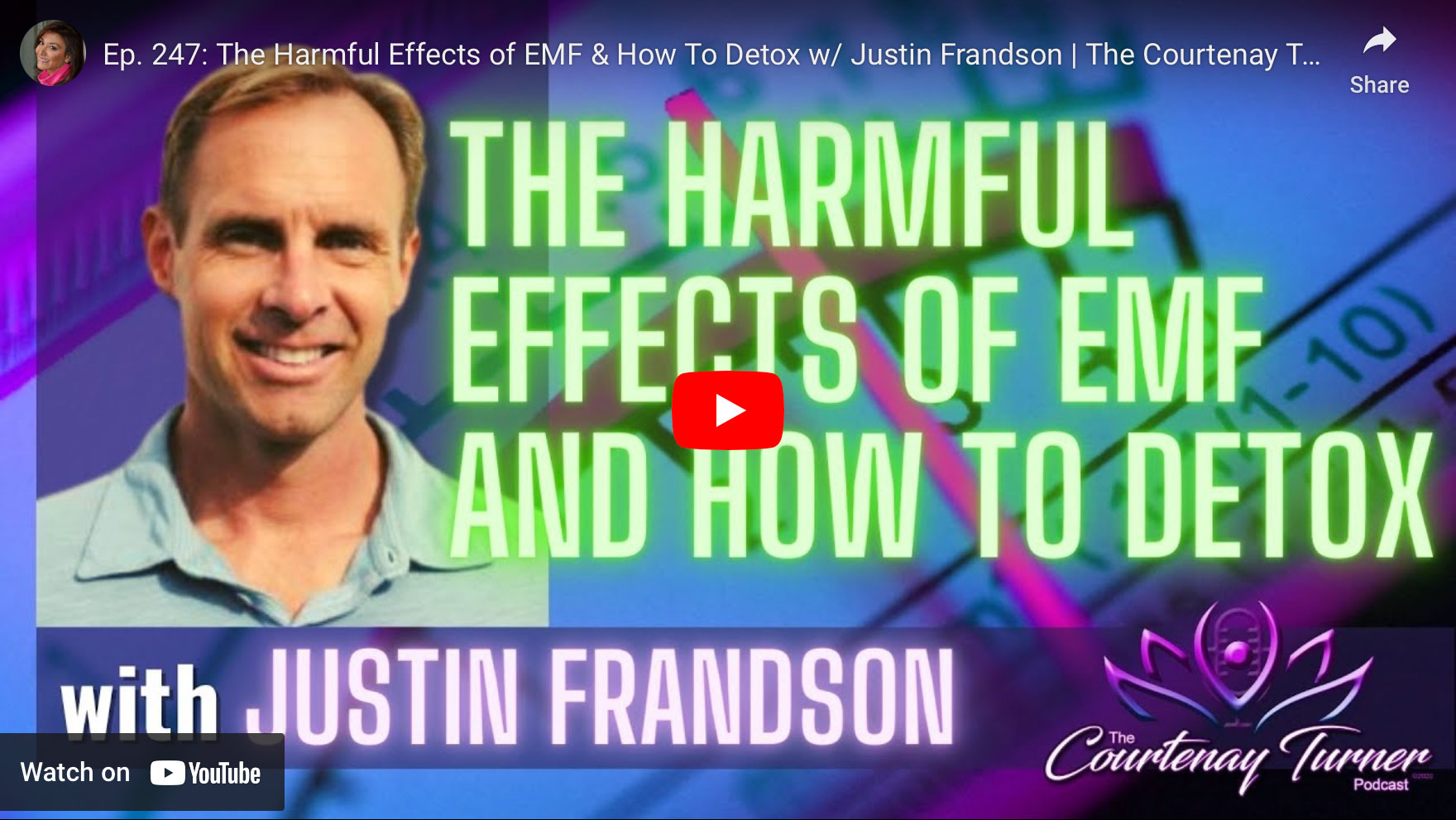 The Harmful Effects of EMF & How To Detox w/ Justin Frandson | The Courtenay Turner Podcast