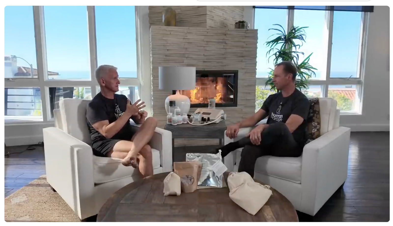 Garry Lineham and Justin Frandson discussing EMFs, fertility, and athletic performance on Human Garage Experience.