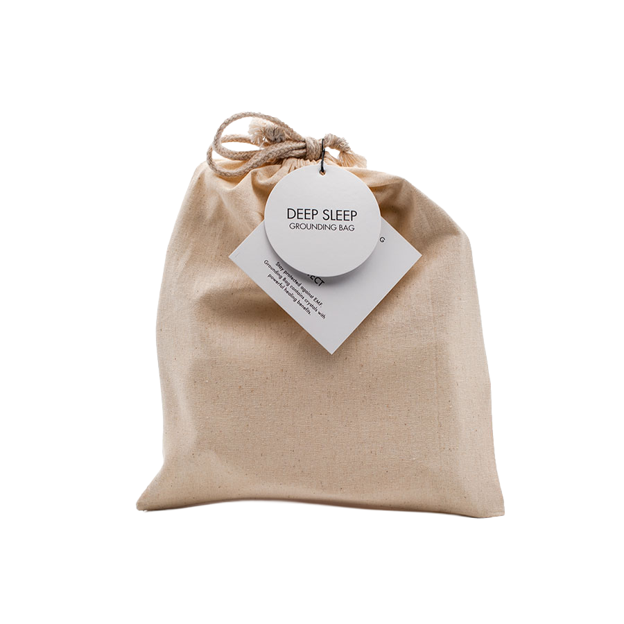 Deep Sleep Grounding Bag with pink Tesla crystals for EMF protection and better sleep