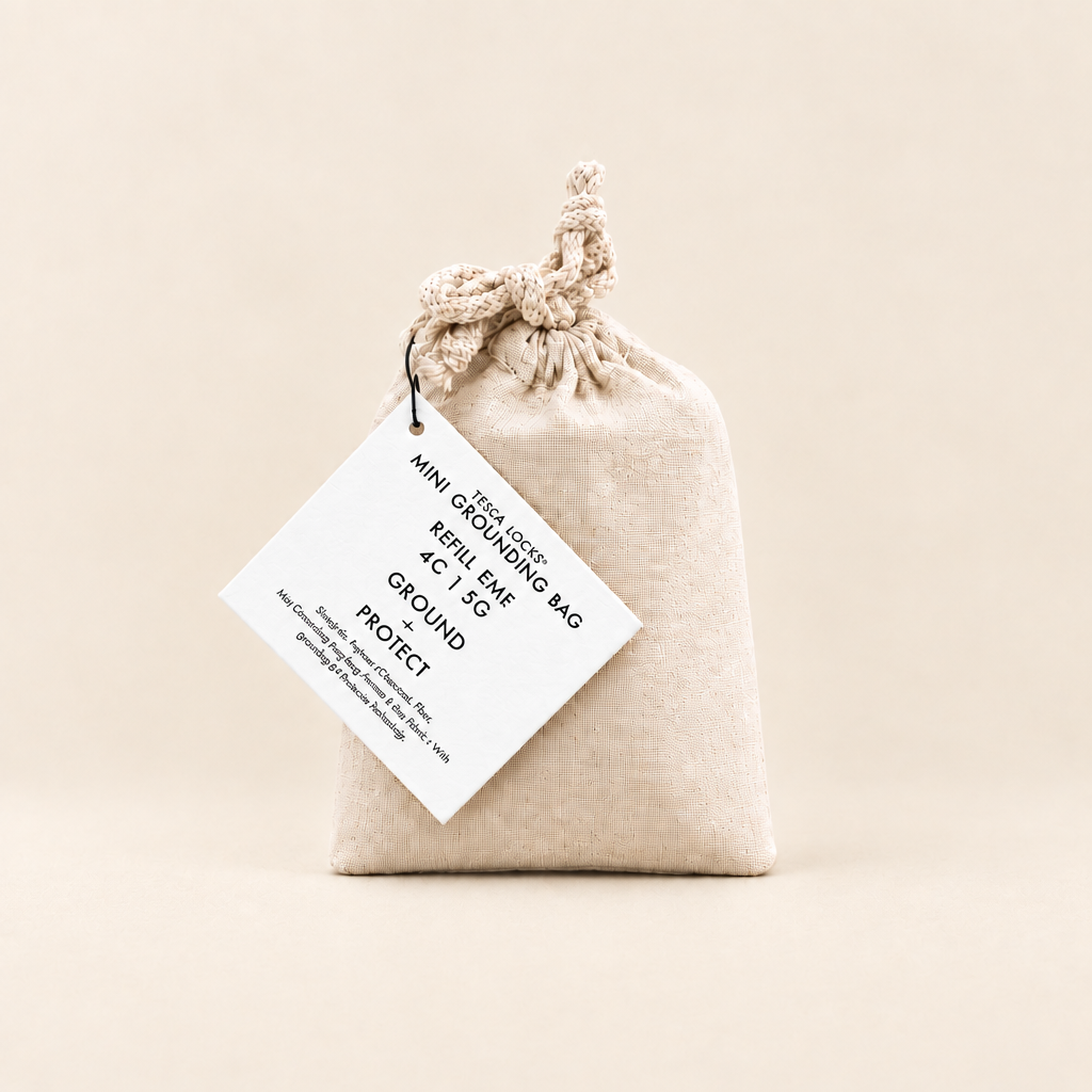 Mini Grounding Bag on soft cream background